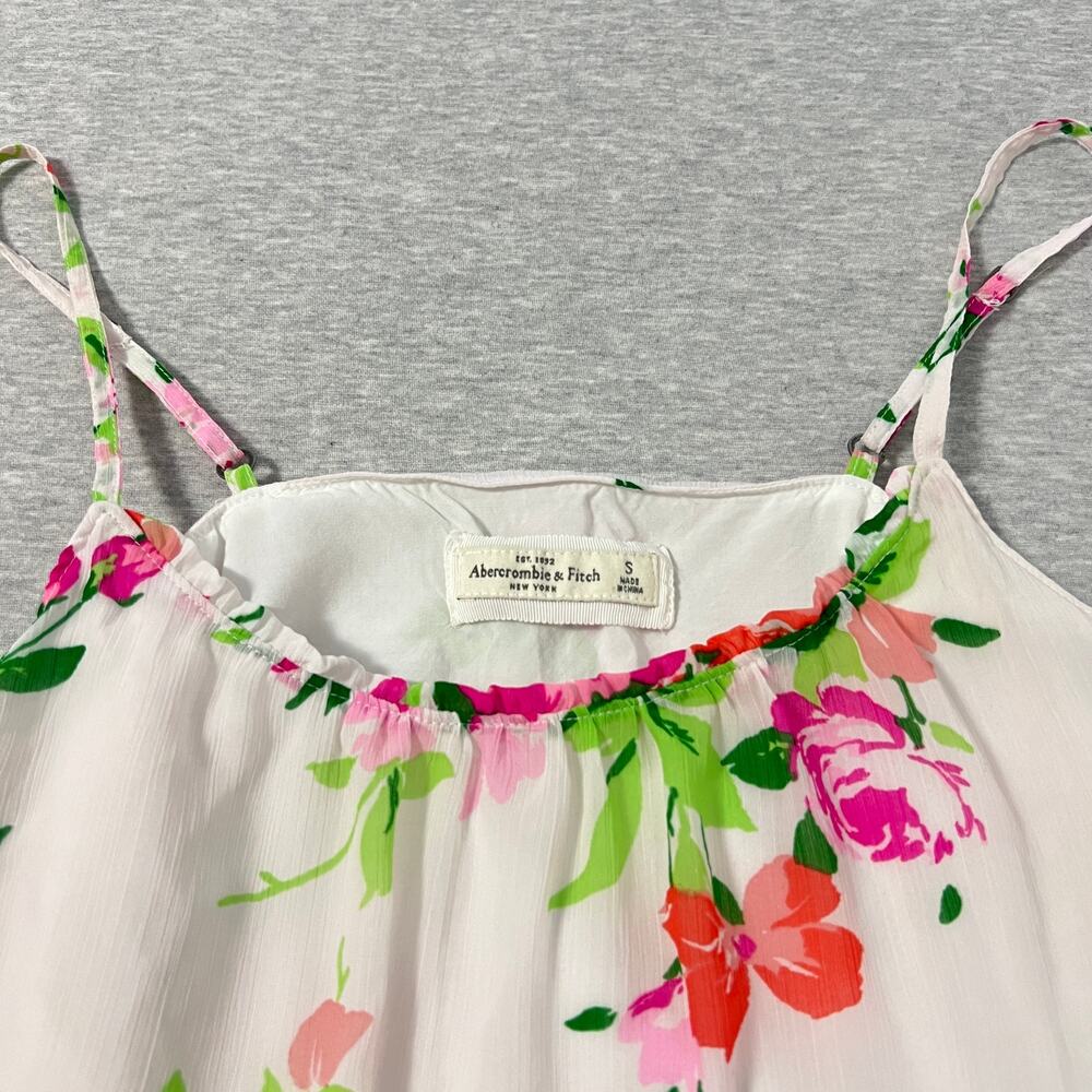 Abercrombie & Fitch Baby Doll Floral Mini Slip Dress Size Small Floral Feminine - Picture 3 of 12